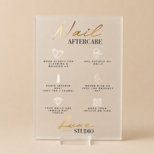 Nail Aftercare Sign