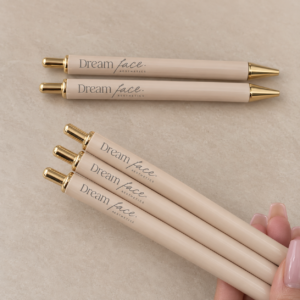 Beige Engraved Pens
