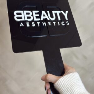 Large Custom Branded Mirror With Raised Logo